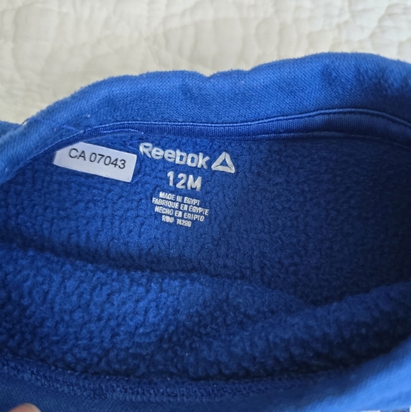 Reebok Baby 2-Piece Sweat Suit Blue Gray 12 Months - Picture 4 of 10